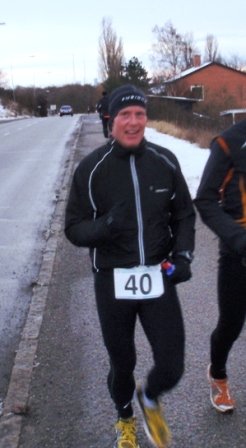 Bo i sin seneste marathon - Vintermarathon i Kalundborg d. 10. januar 2010 (foto: Tor Rnnow)